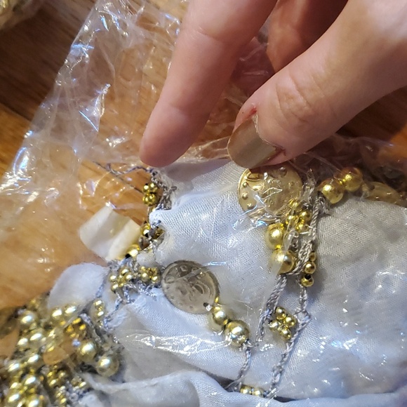 Lot of 5 Belly dance coin scarves - Picture 6 of 6